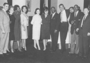 Adam Clayton Powell, Jr. and members of his education and labor committee staff in 1963.