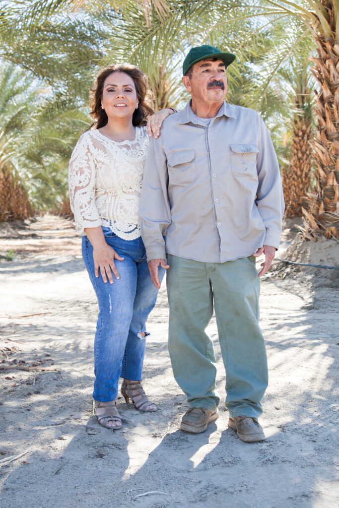 Maria and her father Simon Machuca. Maria’s father came to the U.S. at the age of 14 as a part of the Bracero Program of the 1950’s. Being the oldest in his family he worked in the fields with his father in order to bring the rest of his family to the U.S. Simon wanted to go to school but his father did not allow it. It saddens Maria that he wasn’t able to study. “He got stuck”.