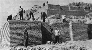 Building brick wall