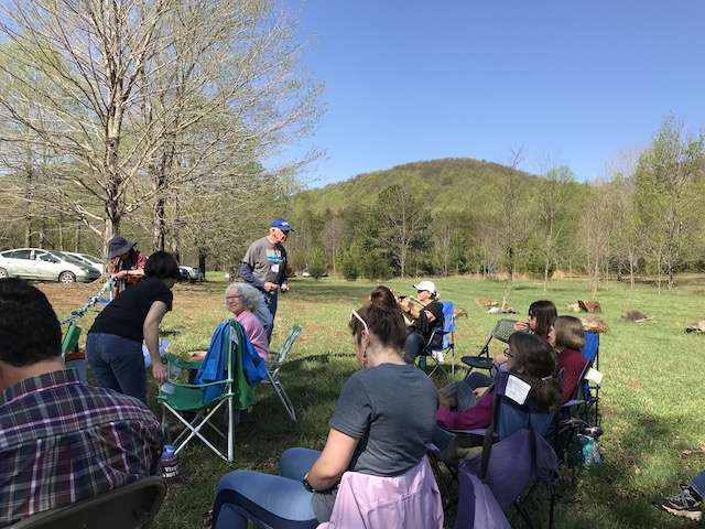 Residents opposed to a gas pipeline in Blue Ridge Mountain community of Nelson County, Virginia take part in a workshop on how to block the project.