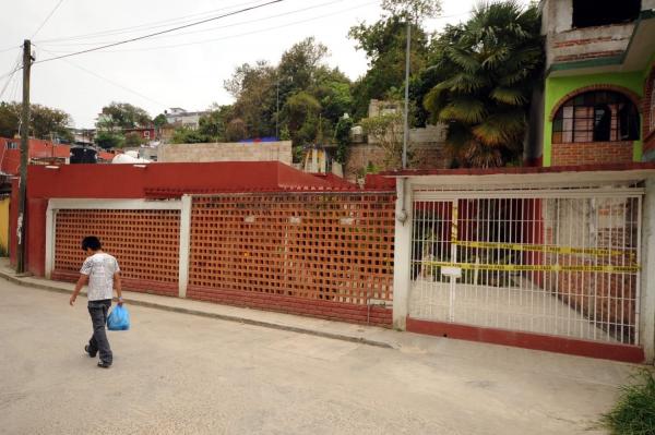 The home of Regina Martinez, where she was found murdered on April 28, 2012. Photo: Ruben Espinosa, Proceso