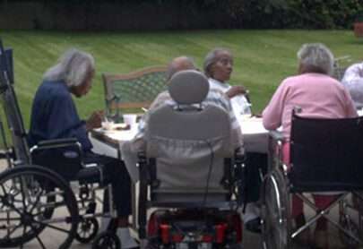 Residents at the Lemington Home were served lunch by University of Pittsburgh student and retiree volunteers in the early 2000s.