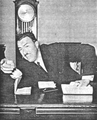 Adam Clayton Powell, Jr. at a New York press conference. Photo: AP/Wide World Photos