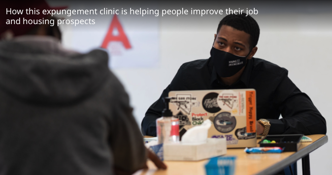 The United CORE Alliance, joined by several community organizations, holds an expungement clinic at the Fruit Ridge Community Collaborative in Sacramento on Feb. 27, 2021, to help people clear their records to improve their job and housing prospects. BY XAVIER MASCAREÑAS