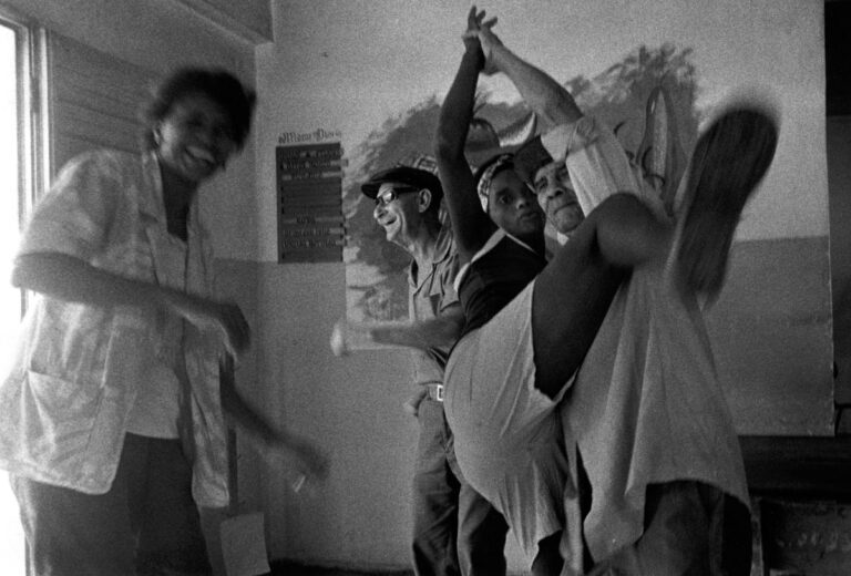 Cubans dancing in Calbarien, Cuba.