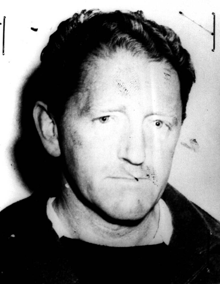 Lionel “Rusty” Bernstein, as shown in a police mug shot taken in the evening of his arrest during the Rovinia raid. Photo courtesy of the South Africa History Archives, University of Witwatersrand, Johannesburg.