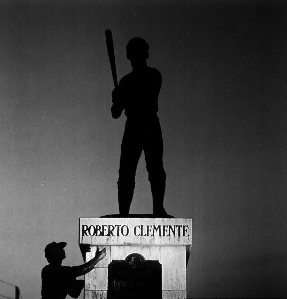 The most famous Latin baseball player in the Major Leagues was Roberto Clemente, who was very outspoken when it came to the treatment of Latin players. Last December marked the twenty year anniversary of his death. The airplane carrying him and relief supplies to Nicaragua crashed just after take-off from San Juan, Puerto Rico on New Year's Eve. This statue is at the Roberto Clemente Sports complex in San Juan.