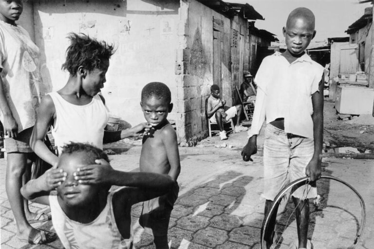 Children growing up in Cite Soleil.