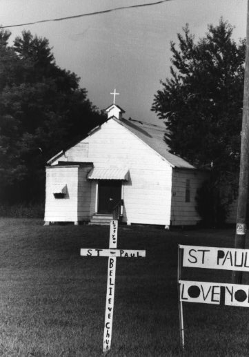 A black church in Tunica County, Mississippi, one of the nation's most impoverished areas.