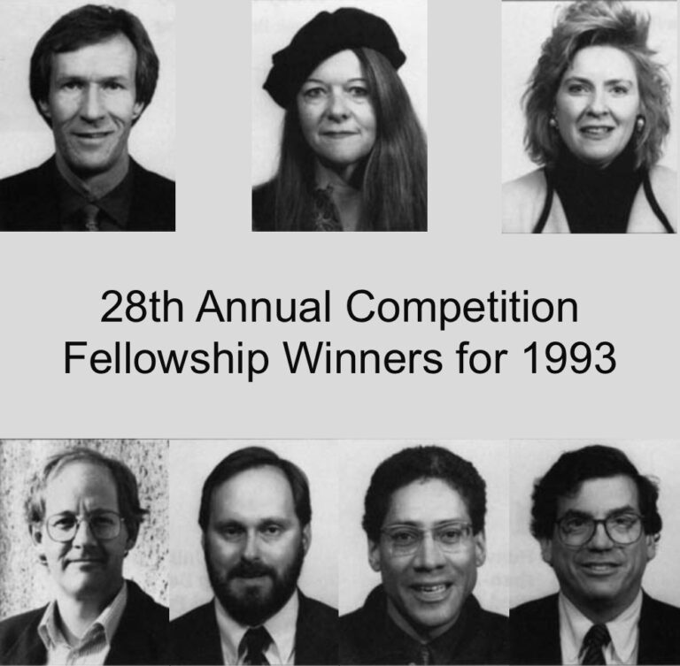 28th Annual Competition Fellowship Winners for 1993