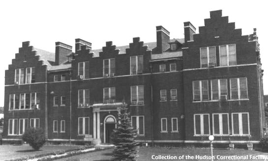This structure was the House of Detention when the facility was known as The New York House of Refuge for Women. It later became the school building, known as Stewart Hall.