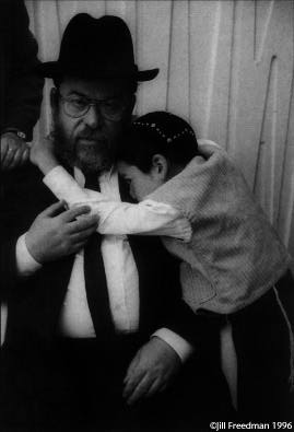 Rabbi Karol Sidon with his son, Danny. Before becoming a rabbi, Karol Sidon was a well-known dissident writer, and original signer of Charter 77, the Declaration of Human Rights. After the Soviet invasion, he worked on an underground paper. He ignored party officials and suddenly was sent to be a coal stoker in a steel mill. In 1982 he was offered a scholarship in Jewish studies in Heidelberg and moved there. He went to Jerusalem for an official conversion and returned to Prague as the rabbi in 1992.