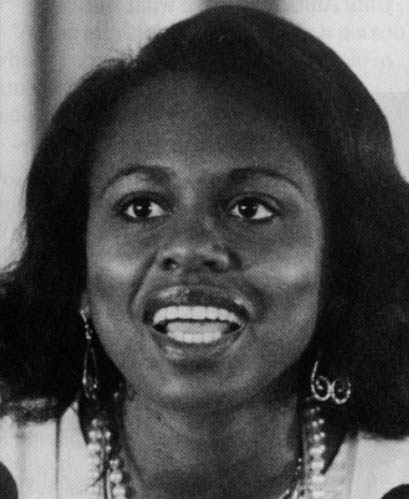 Anita Hill Baucus said she called members of the Senate Judiciary committee because whe couldn't tolerate seeing Anita Hill "suffering at the hands of a bunch of thugs, and that was how they were treating her. It was frightening to see them all gang up on her." AP/Wide World Photos