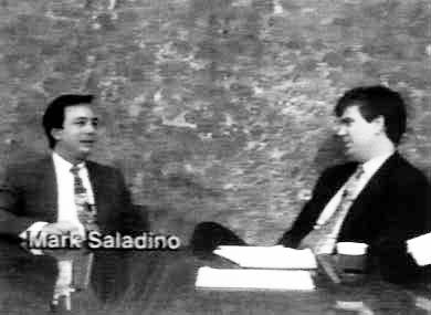 Jones Day's Mark Saladino (left) and plaintiffs' lawyer, Grannan.