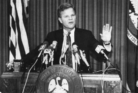 Louisiana Governor Buddy Roemer lost support when he vetoed Louisiana's stringent abortion bill in 1991, saying it was too restrictive. Photo by AP/Wide World Photos.