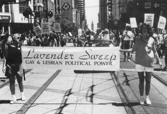 Gays and lesbians marched in San Francisco in 1991 to raise money and attention for political power.