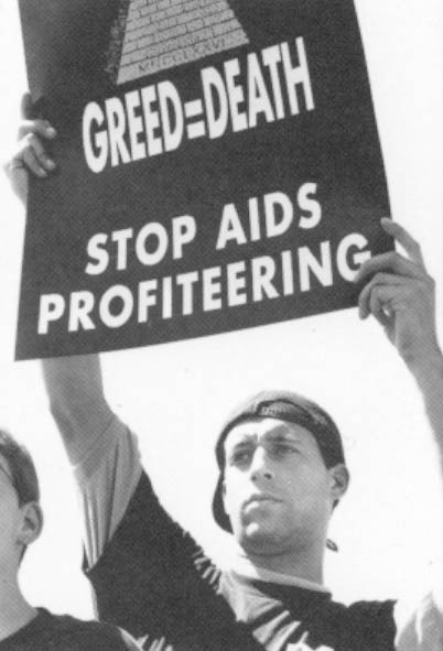 An ACT-UP demonstration at the International AIDS conference in San Francisco in June, 1990.