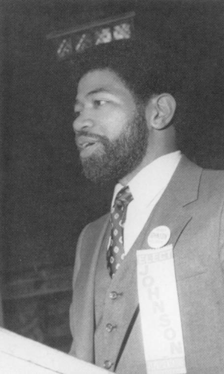 Robert Johnson during a race for state representative in Massachusetts. An alumnus of ABC’s first class, he now is an attorney in Boston. Photo by Jean-Claude Ferdinand