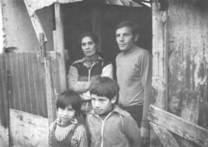 A Hungarian gypsy family.