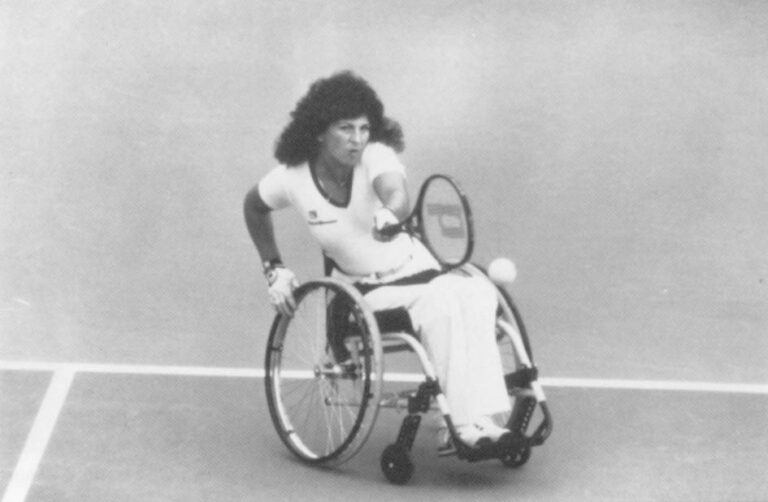 The new wheelchairs are quick enough for tennis. Photo courtesy of Sunrise Medical.