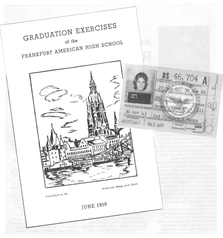 GRADUATION EXERCISES of the FRANKFURT AMERICAN HIGH SCHOOL JUNE 1959