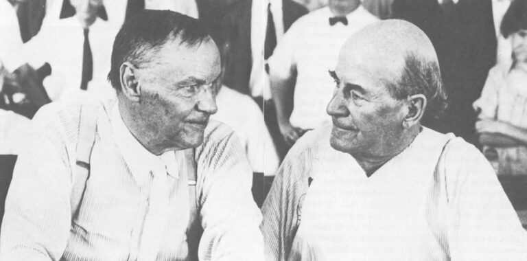 Clarence Darrow and William Jennings Bryan Photo Credit: WIDE WORLD PHOTOS