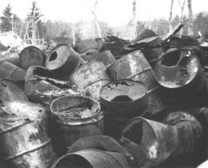 Barrels of toxic waste — Montague, Michigan. Michigan Department of Natural Resources