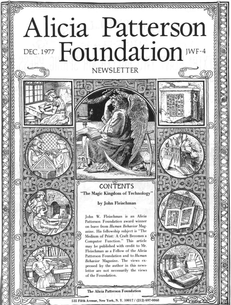 The cover is adapted from the American Bookmaker, Nov. 1892. Column headings, ads and other illustrations are from the same magazine. Lay-out by John Fleischman.