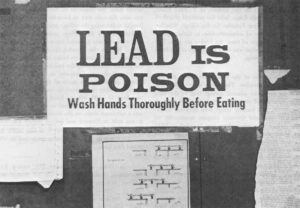 LEAD Is POISON Wash Hands Thoroughly Before Eating