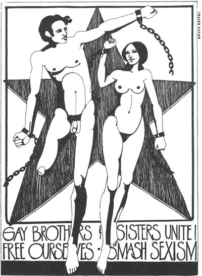 A Gay Liveration movement poster.