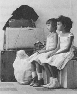 Two cuban girls sitting