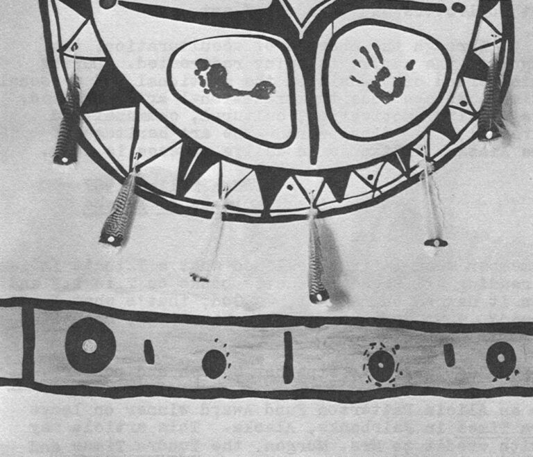 Tlingit War Shield 4' x 5' Oil J.T. Shively Collection.