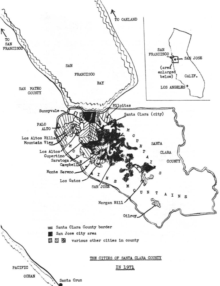 The Cities of Santa Clara County in 1971
