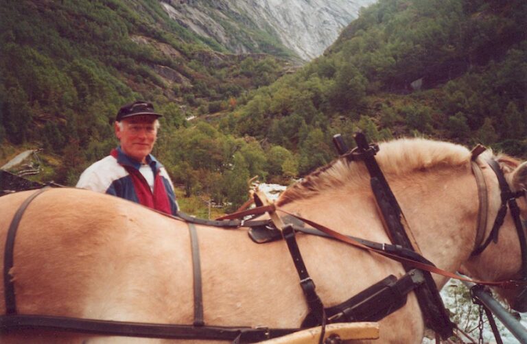 Olav Kvame, age 70, is a Briksdal Glacier carriage guide.