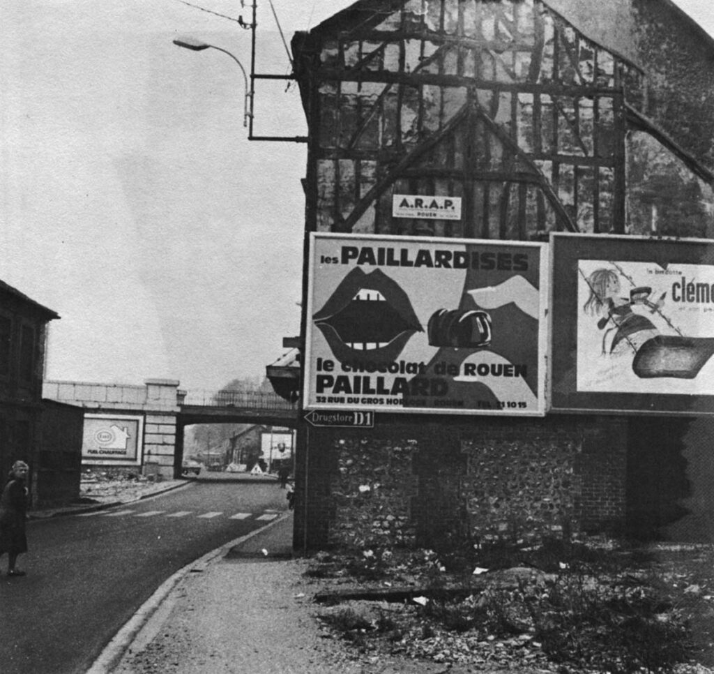 Rouen has made some of the same obvious mistakes as every place. This is the first view approaching the city from Paris.