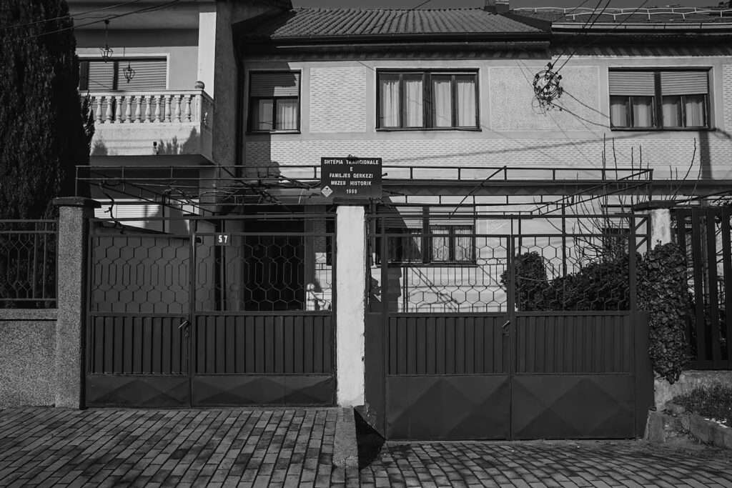 The Qerkezi house, now a museum, in Gjakova. (Diana Markosian for The Washington Post)