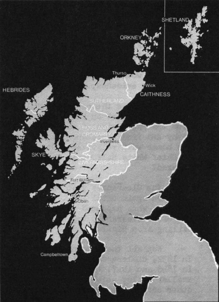 The highlands and Islands of Scotland